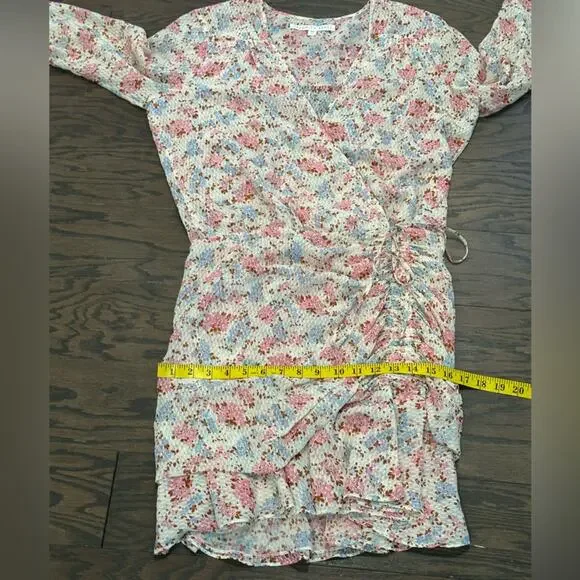 Veronica Beard Floral Silk Sean Mini Dress Size 8 - Picture 6 of 14
